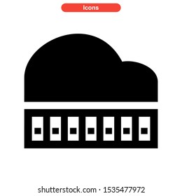 piano icon isolated sign symbol vector illustration - high quality black style vector icons
