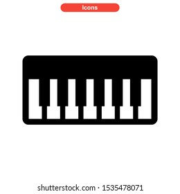 piano icon isolated sign symbol vector illustration - high quality black style vector icons
