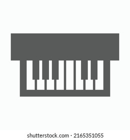 piano icon, keyboard vector, organ illustration
