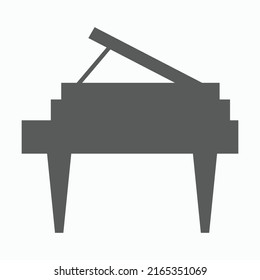 piano icon, keyboard vector, organ illustration
