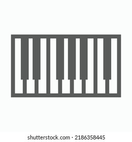 icono de piano, vector de teclado, ilustración de órgano