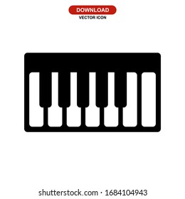 piano icon or logo isolated sign symbol vector illustration - high quality black style vector icons
