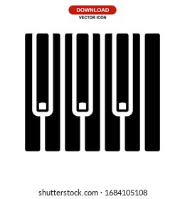 piano icon or logo isolated sign symbol vector illustration - high quality black style vector icons
