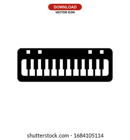 piano icon or logo isolated sign symbol vector illustration - high quality black style vector icons
