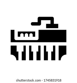 piano  icon or logo isolated sign symbol vector illustration - high quality black style vector icons
