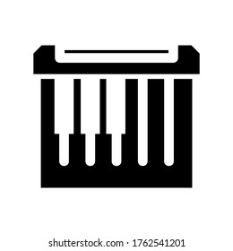 piano  icon or logo isolated sign symbol vector illustration - high quality black style vector icons
