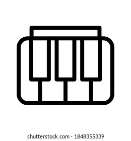 Piano icon or logo isolated sign symbol vector illustration - high quality black style vector icons
