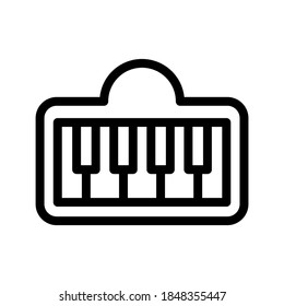 Piano icon or logo isolated sign symbol vector illustration - high quality black style vector icons
