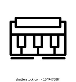 Piano icon or logo isolated sign symbol vector illustration - high quality black style vector icons
