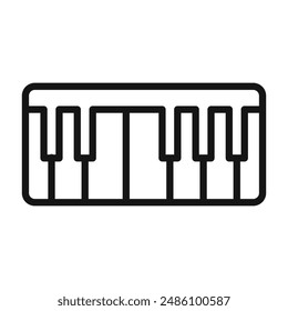 piano icon mark in filled style