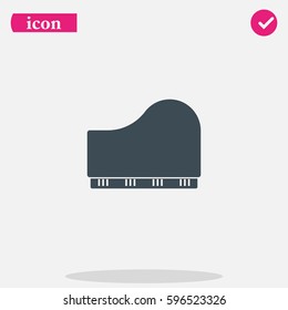 Piano icon. Music instrument illustration.