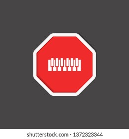piano icon. music sign