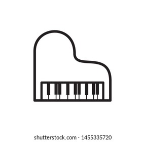 Piano icon ,music icon vector illustration