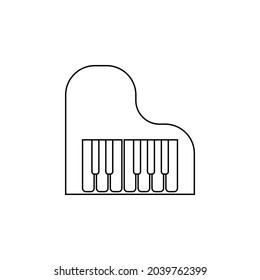piano icon, music vector, musical illustration