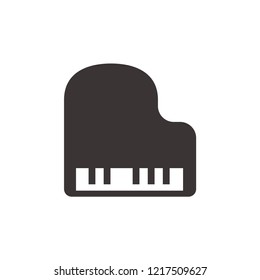 Piano icon, musical instrument