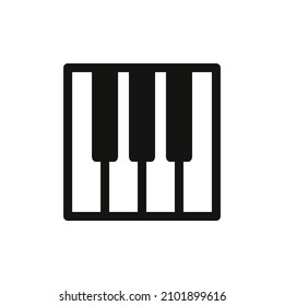 piano icon, musical instrument, learn music, notes, scales.