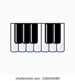 Piano Icon. Musical Instrument Symbol - Vector.