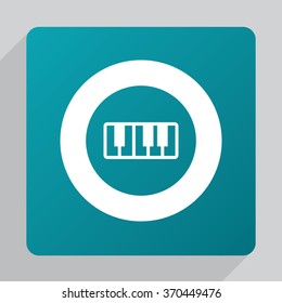 piano icon, on white background