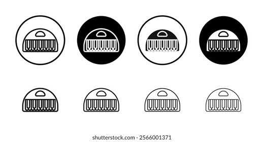 Piano icon Simple thin outline