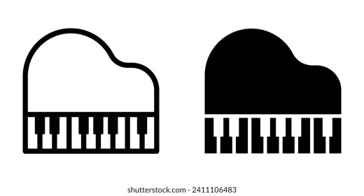 Piano Icon. symbol for mobile concept and web design. vector illustration