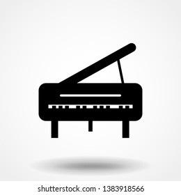 piano icon in trendy flat design