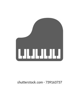 Piano icon in trendy flat style isolated on white background. Symbol for your web site design, logo, app, UI. Vector illustration, EPS