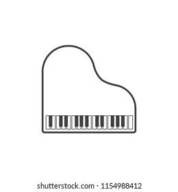 Piano icon vector