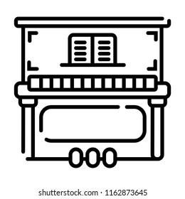 Piano icon vector