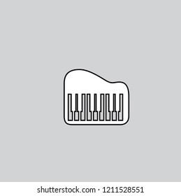 piano icon vector