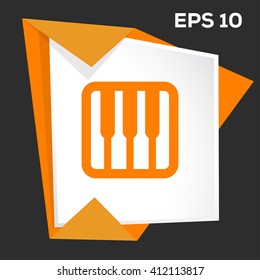 piano icon vector