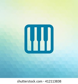 piano icon vector
