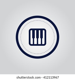 piano icon vector