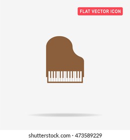 Piano icon. Vector concept illustration for design.