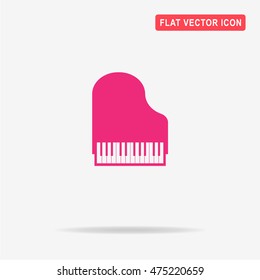 Piano icon. Vector concept illustration for design.
