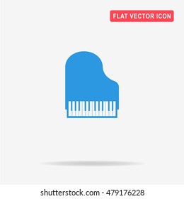 Piano icon. Vector concept illustration for design.