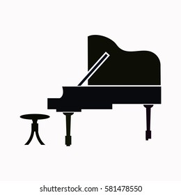 Piano  icon Vector design.