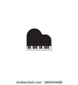 Piano icon vector design illustration 