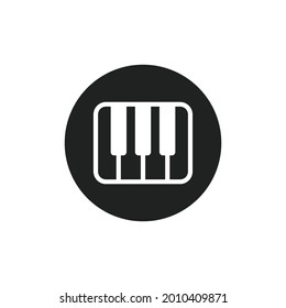 Piano icon vector design illustration. Vector illustration isolated on white background.