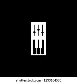 piano icon. Vector Illustration