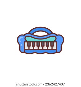 Piano icon in vector. Illustration