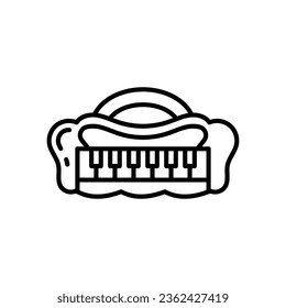 Icono de piano en vector. Ilustración