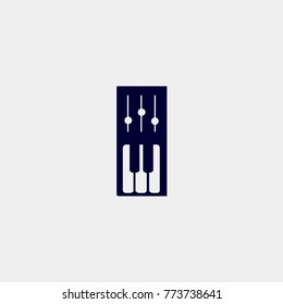 piano icon vector illustration