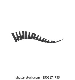 piano icon vector illustration design template