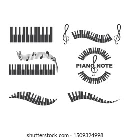 piano icon vector illustration design template