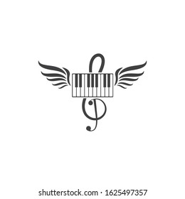 piano icon vector illustration design template