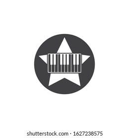 piano icon vector illustration design template