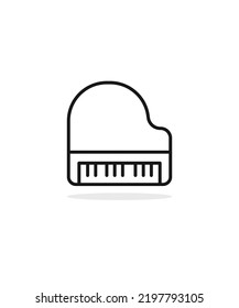 ilustración de vector de icono de piano, eps 10