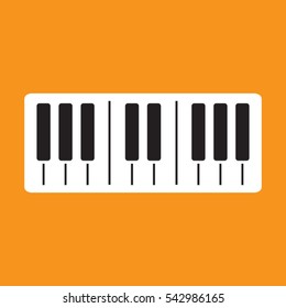 piano, icon, vector illustration eps10