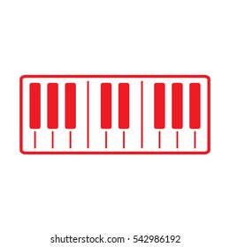 piano, icon, vector illustration eps10