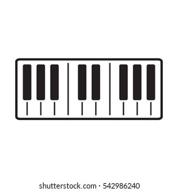 piano, icon, vector illustration eps10